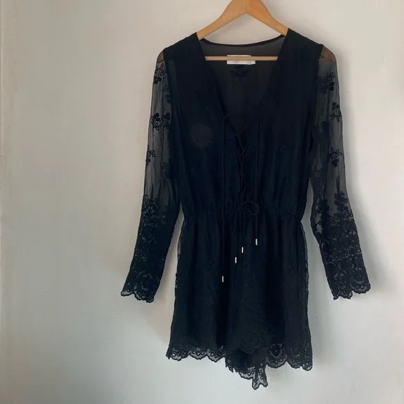Zimmermann 1 (S) Lucia Silk Embroidered Romper - Picture 2 of 14